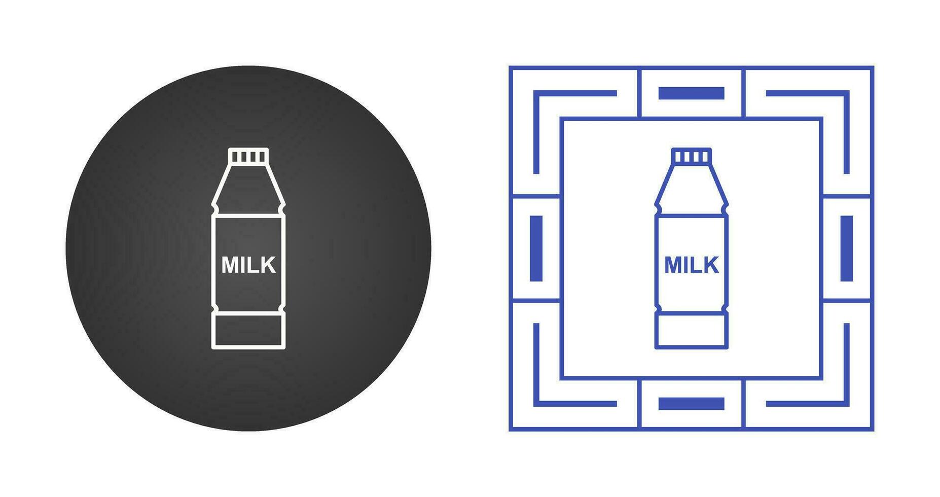 Milk Bottle Vector Icon