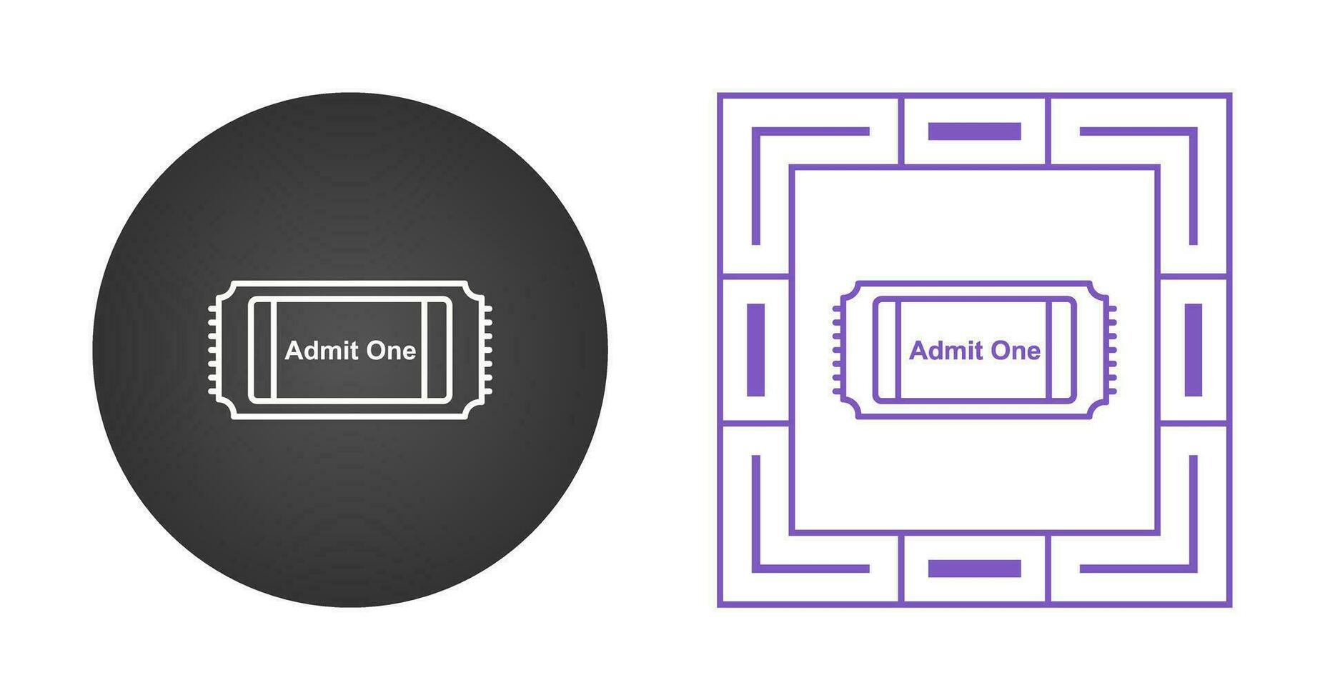 Movie Ticket Vector Icon
