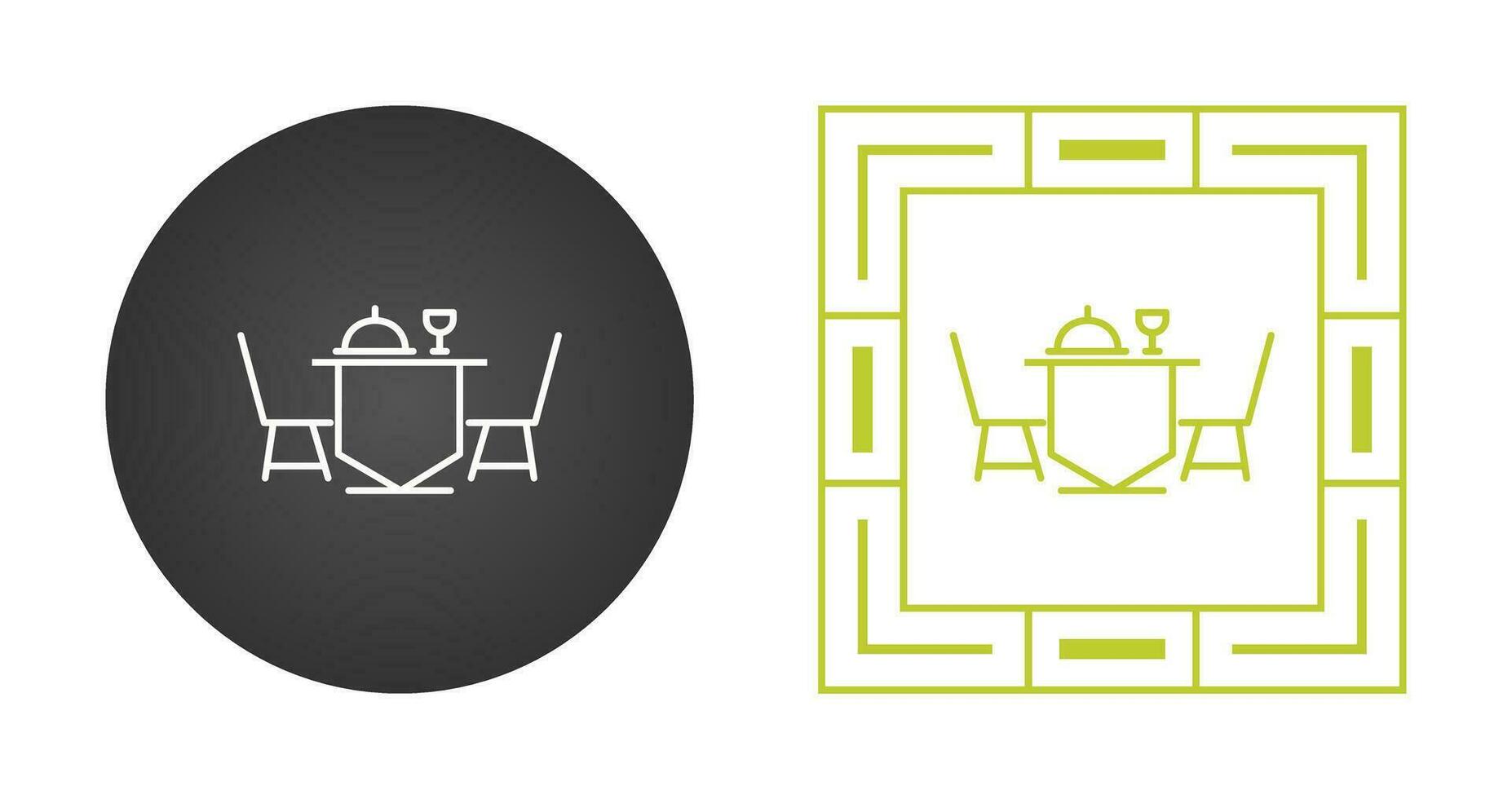 Dinner Table Vector Icon