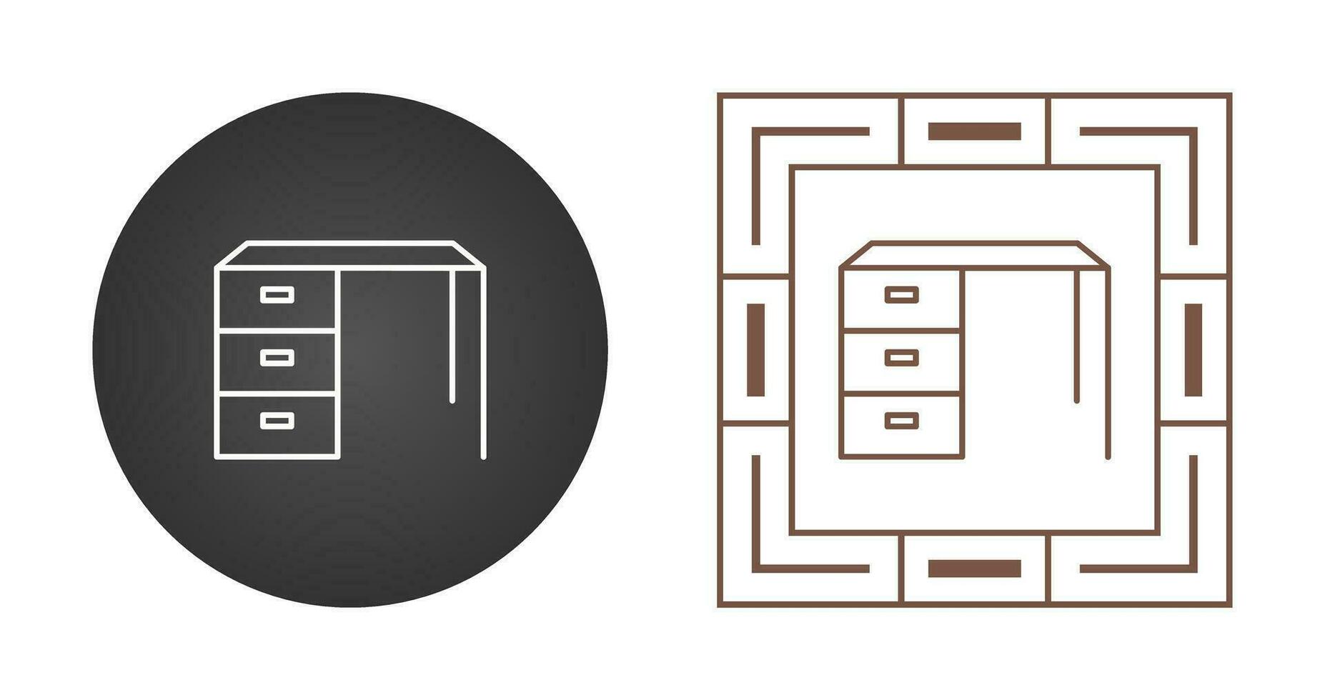 Working Table Vector Icon