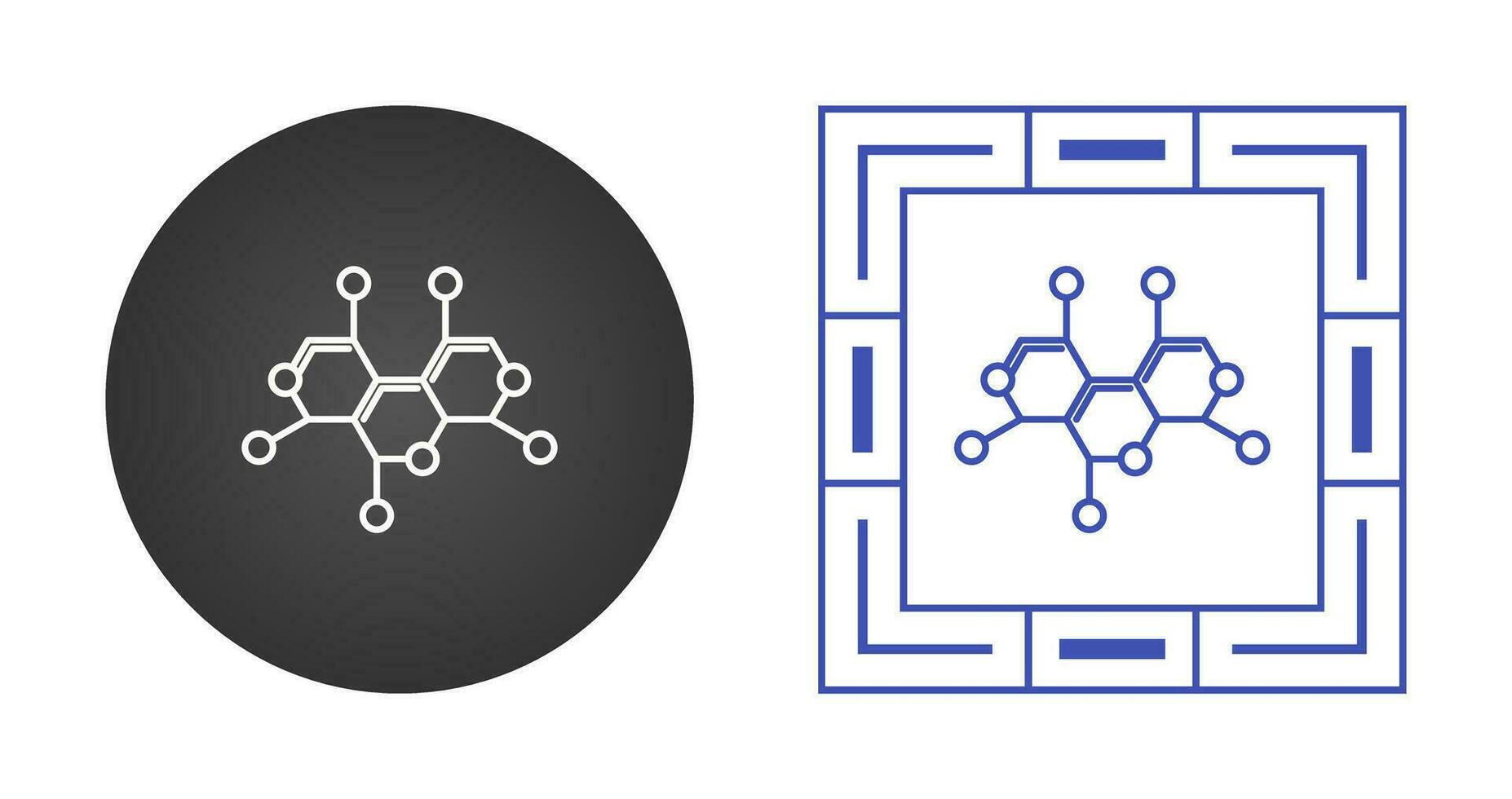 Molecule Structure Vector Icon