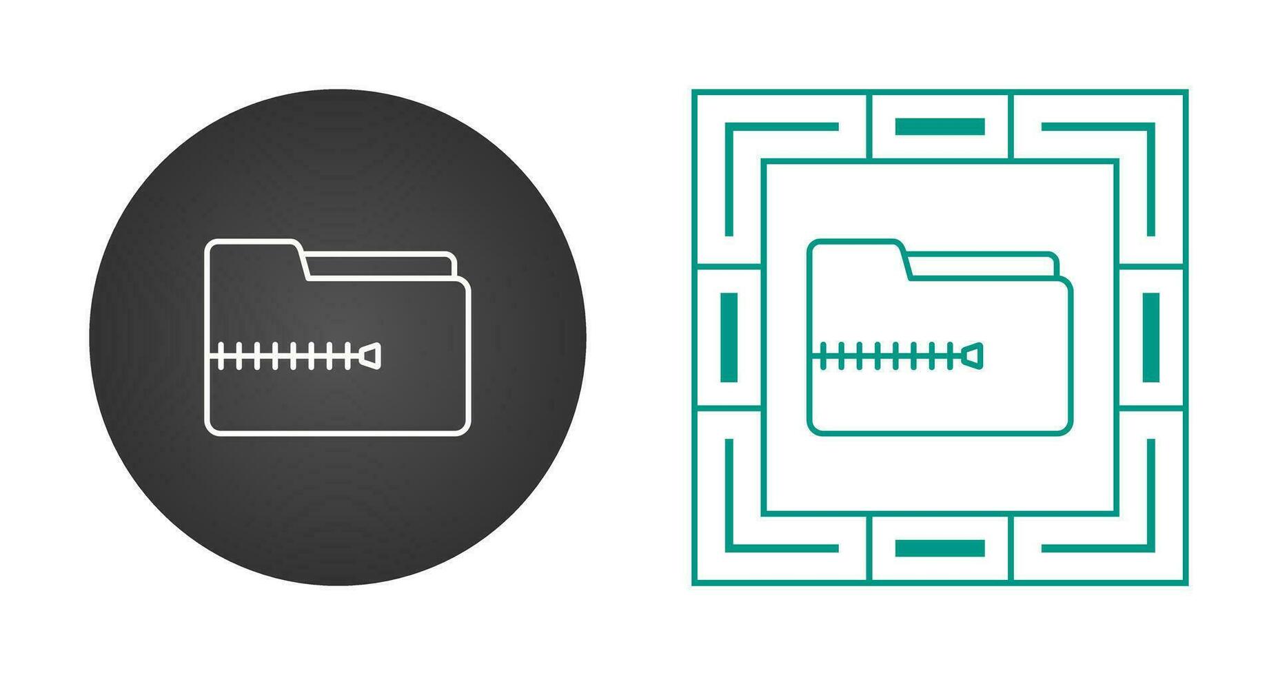 Zip File Vector Icon