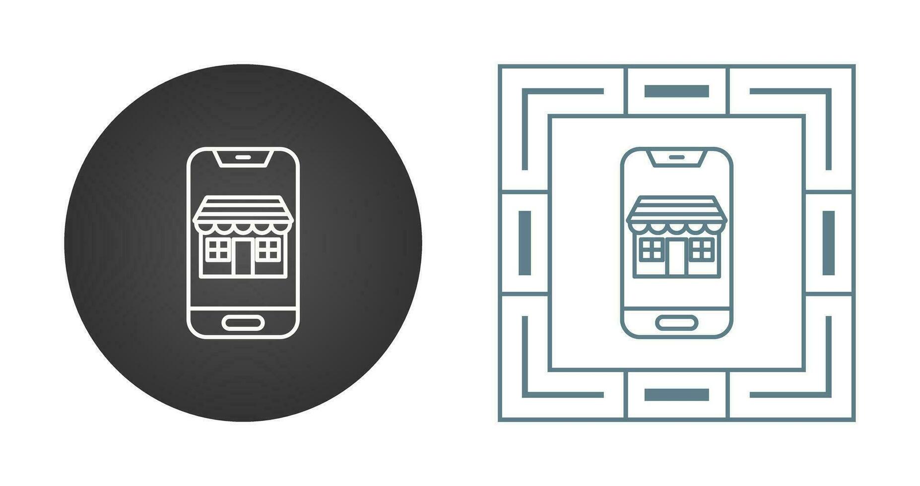 Mobile Store Vector Icon