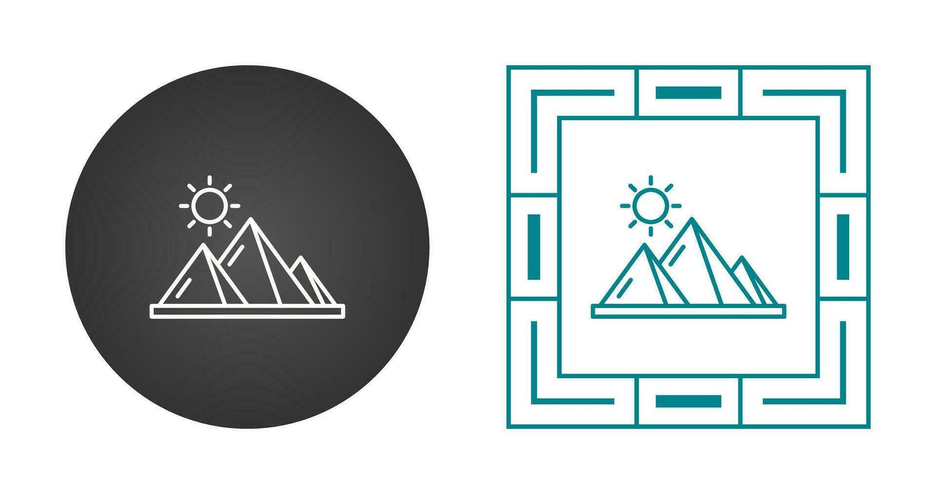 Pyramid Vector Icon