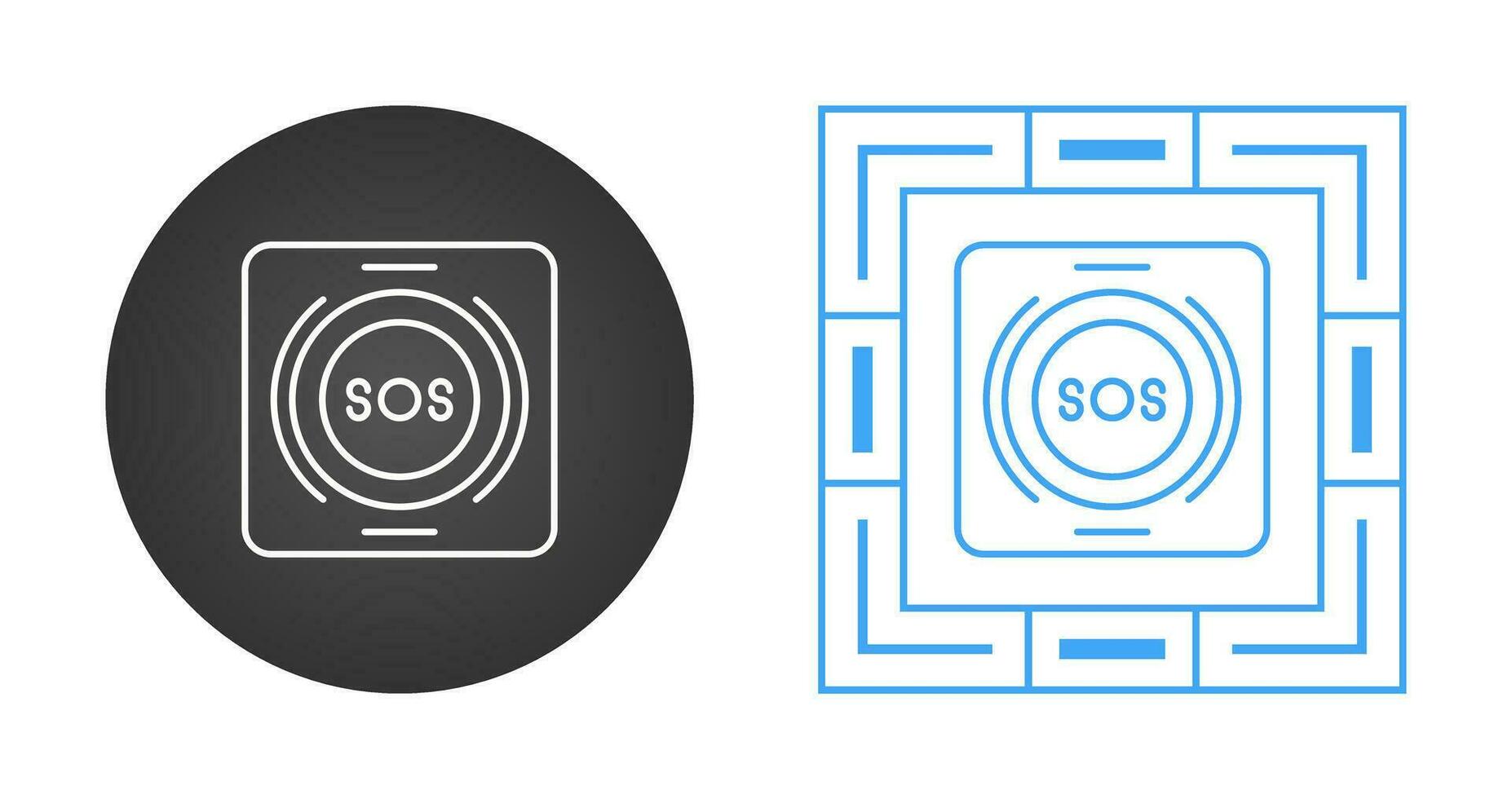 Emergency Button Vector Icon