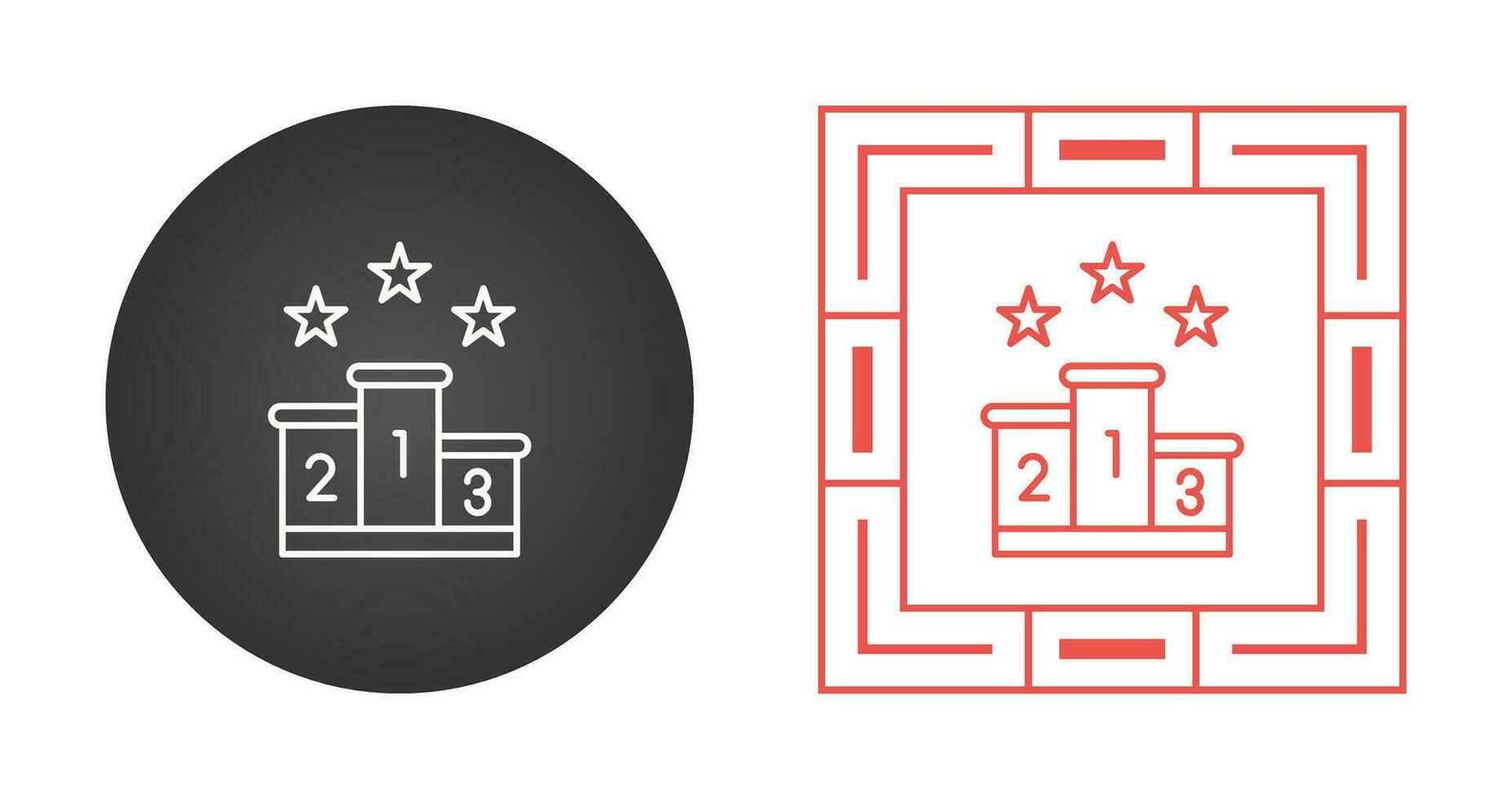 Podium Vector Icon