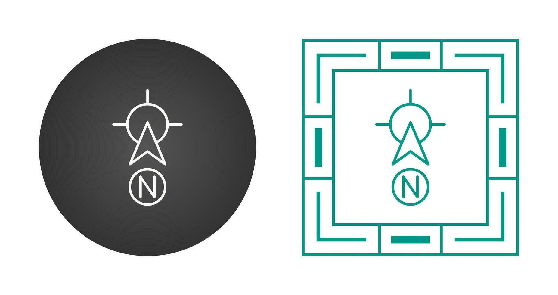 North Vector Icon