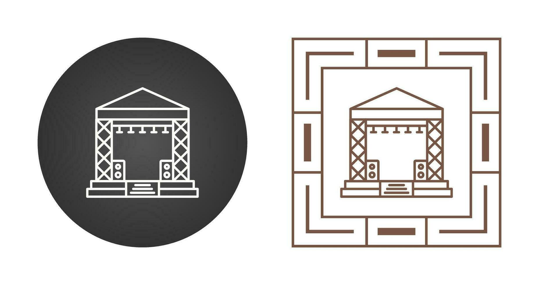 Stage Vector Icon