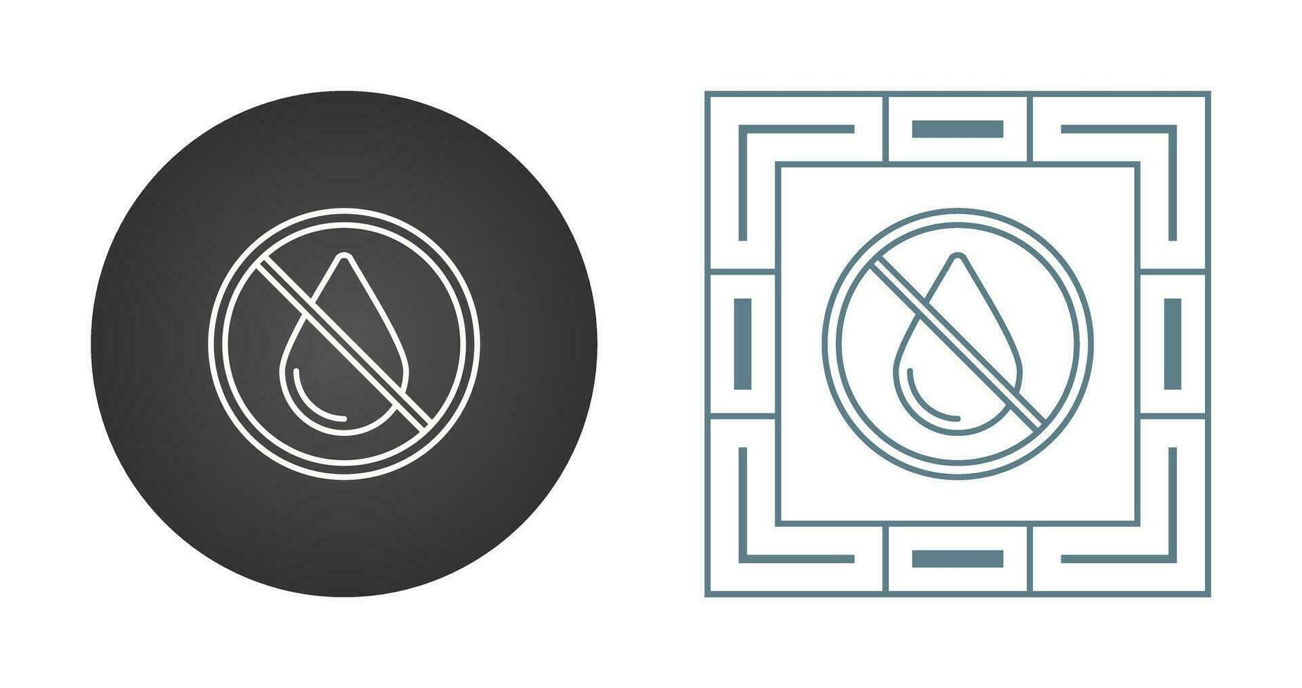 No Water Vector Icon