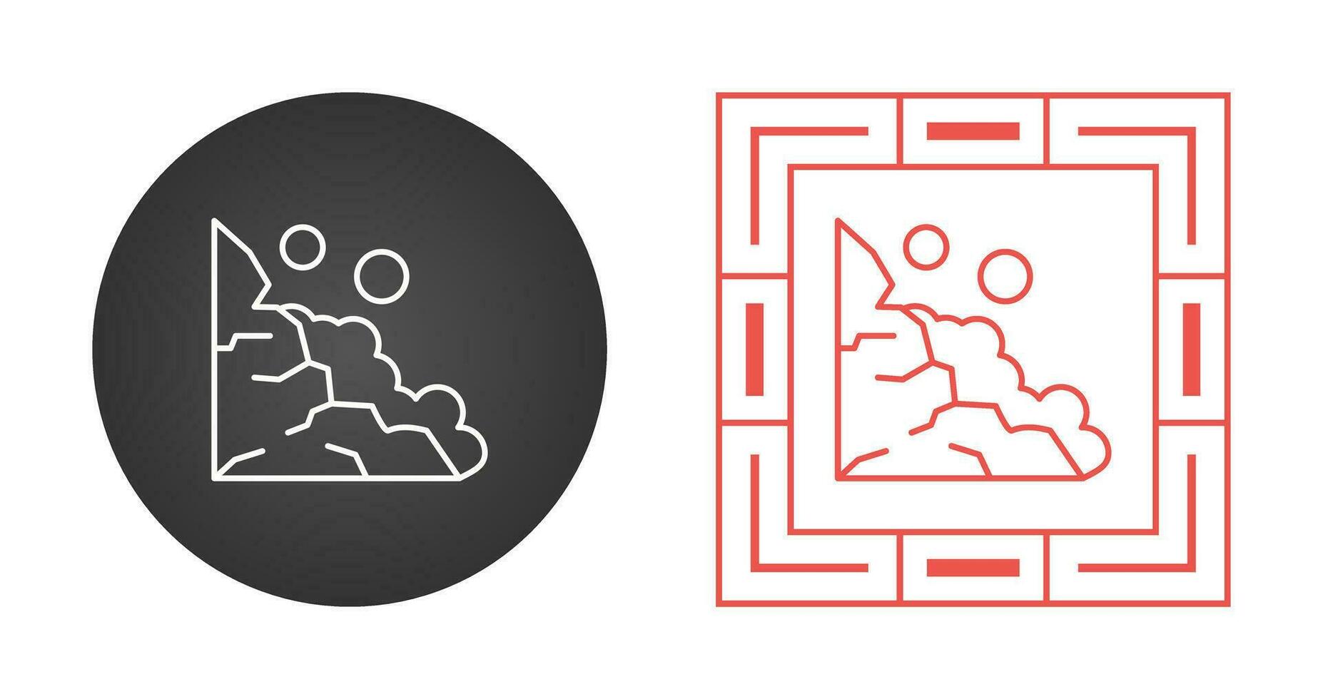 Landslide Vector Icon