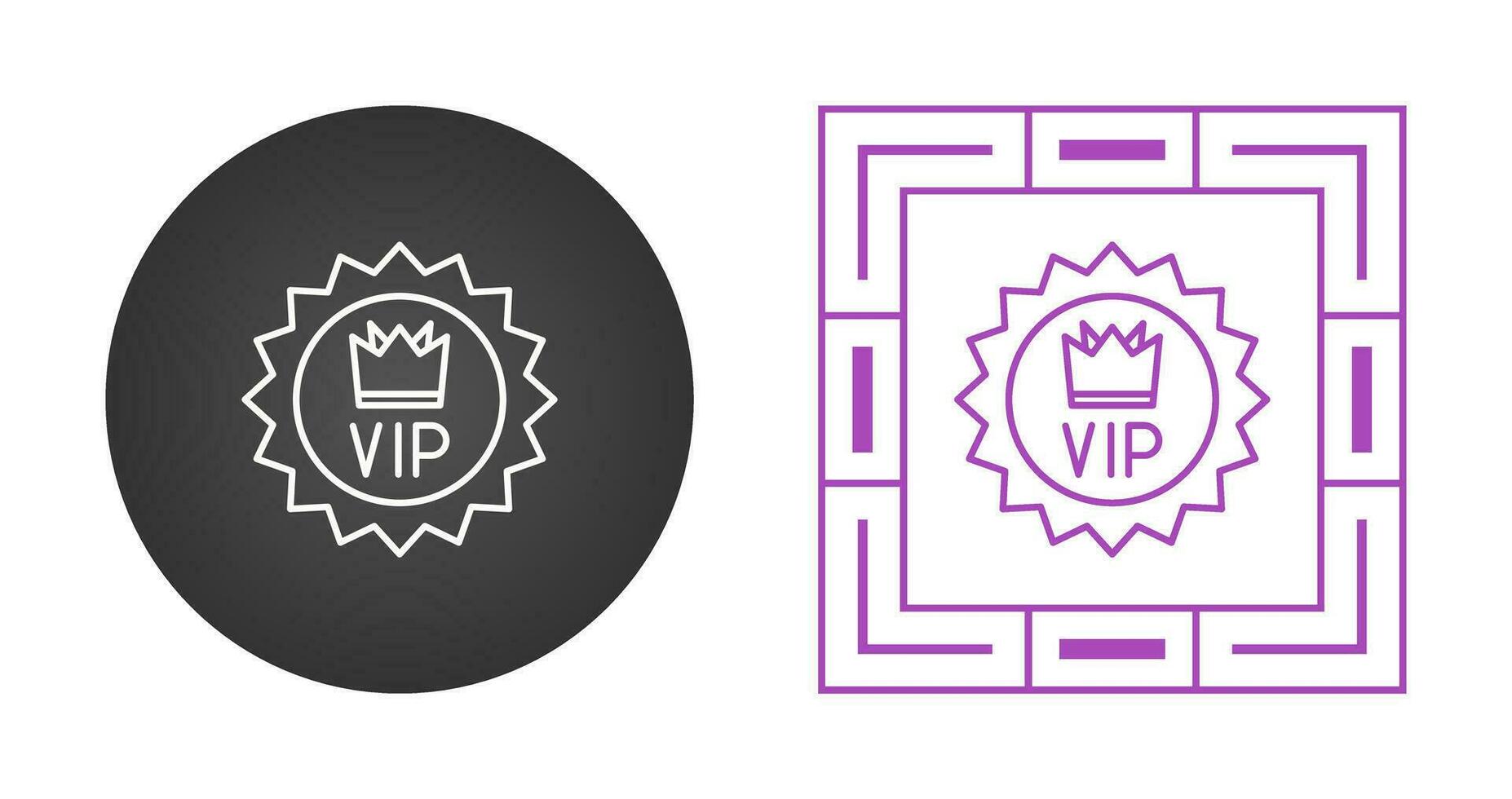 icono de vector vip