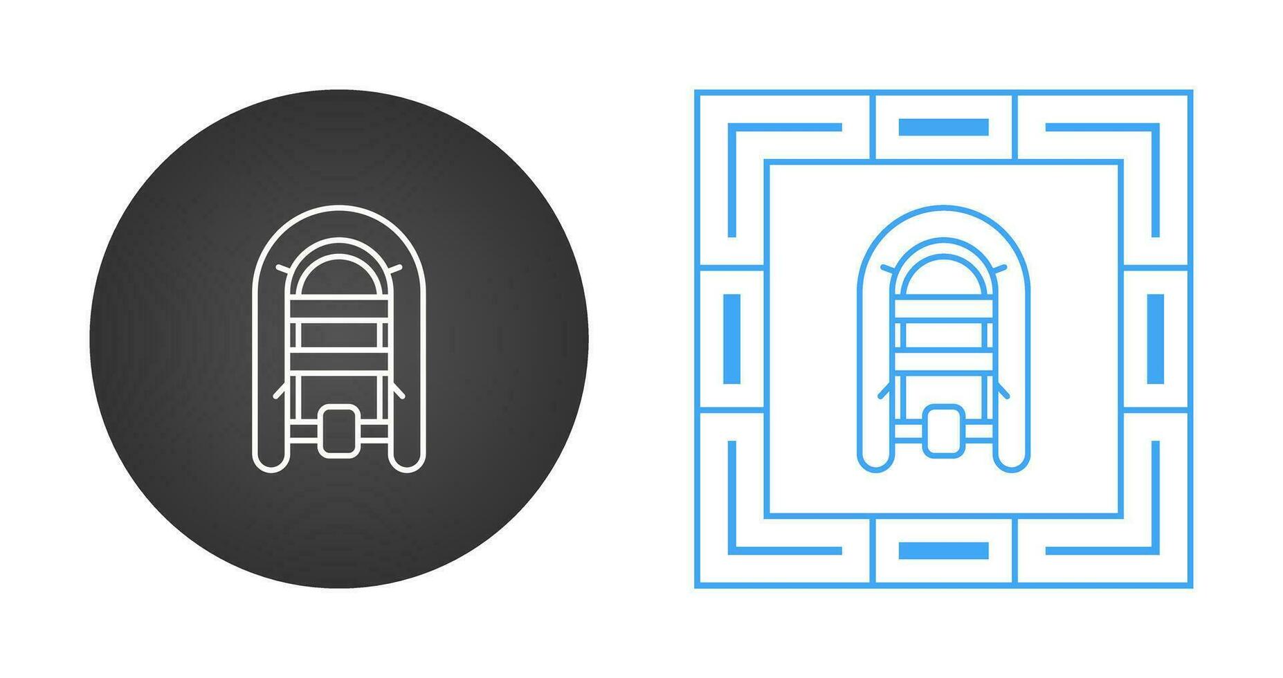 Inflatable Boat Vector Icon