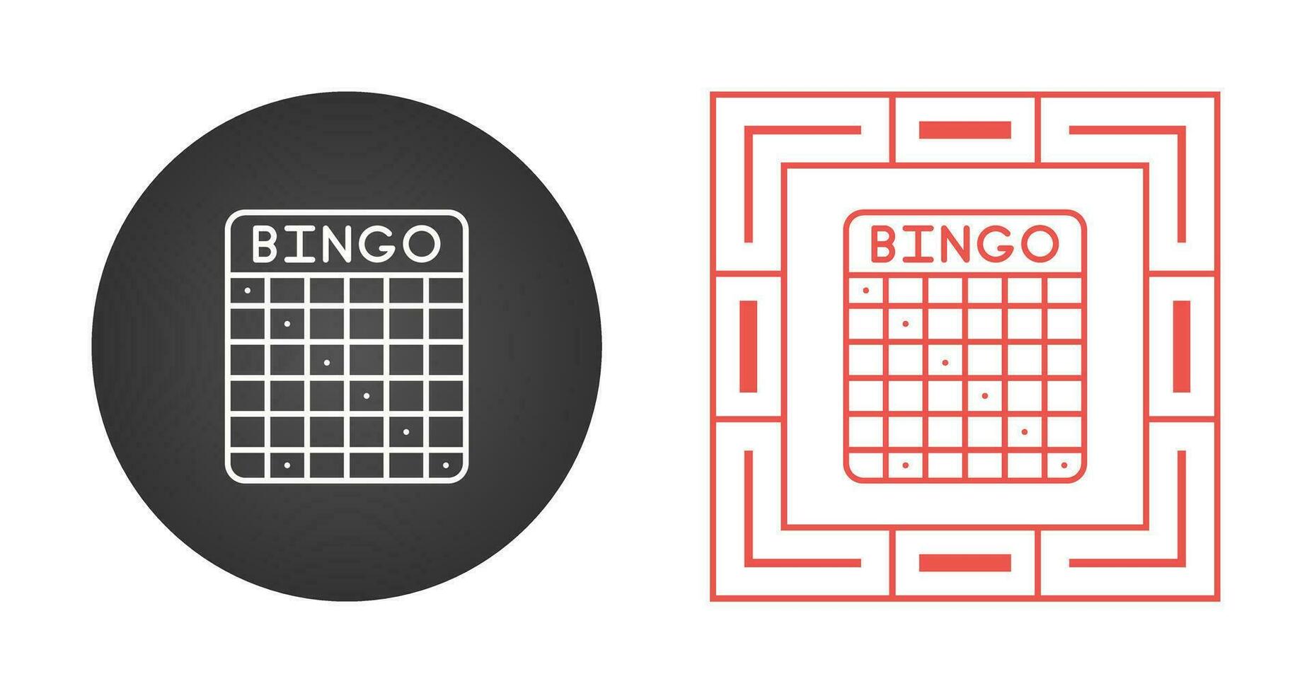 icono de vector de bingo