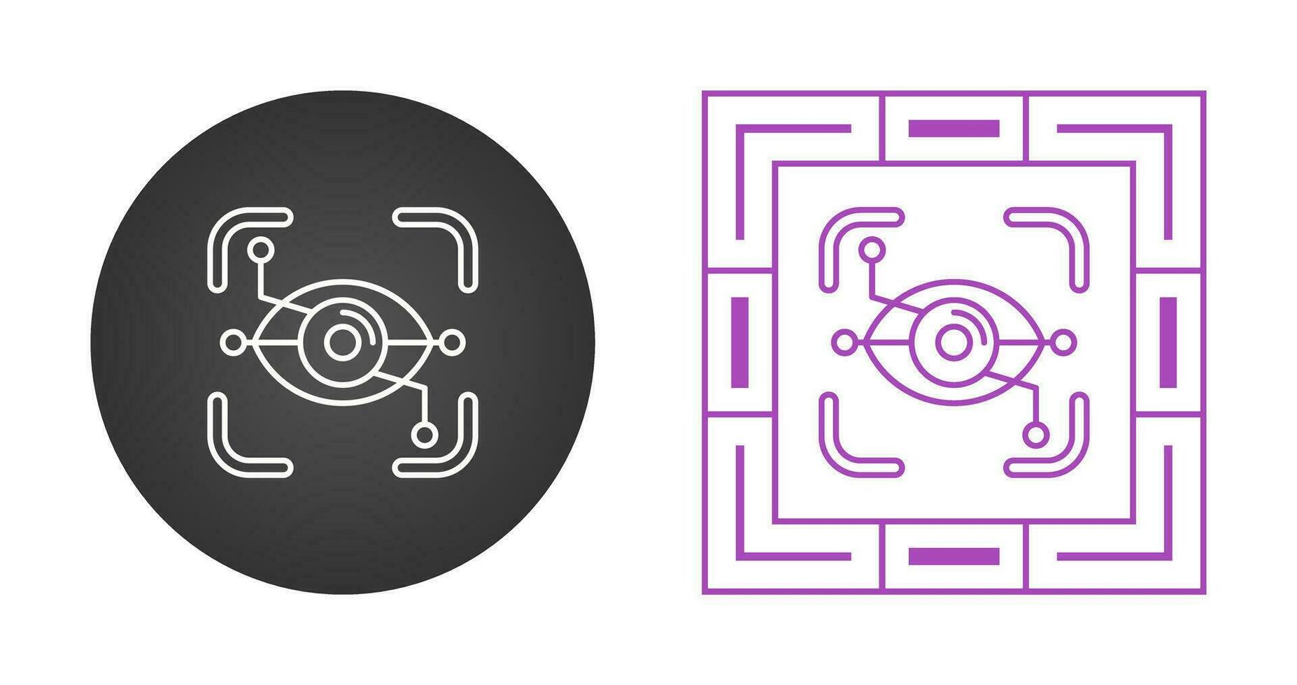 Eye Recognition Vector Icon