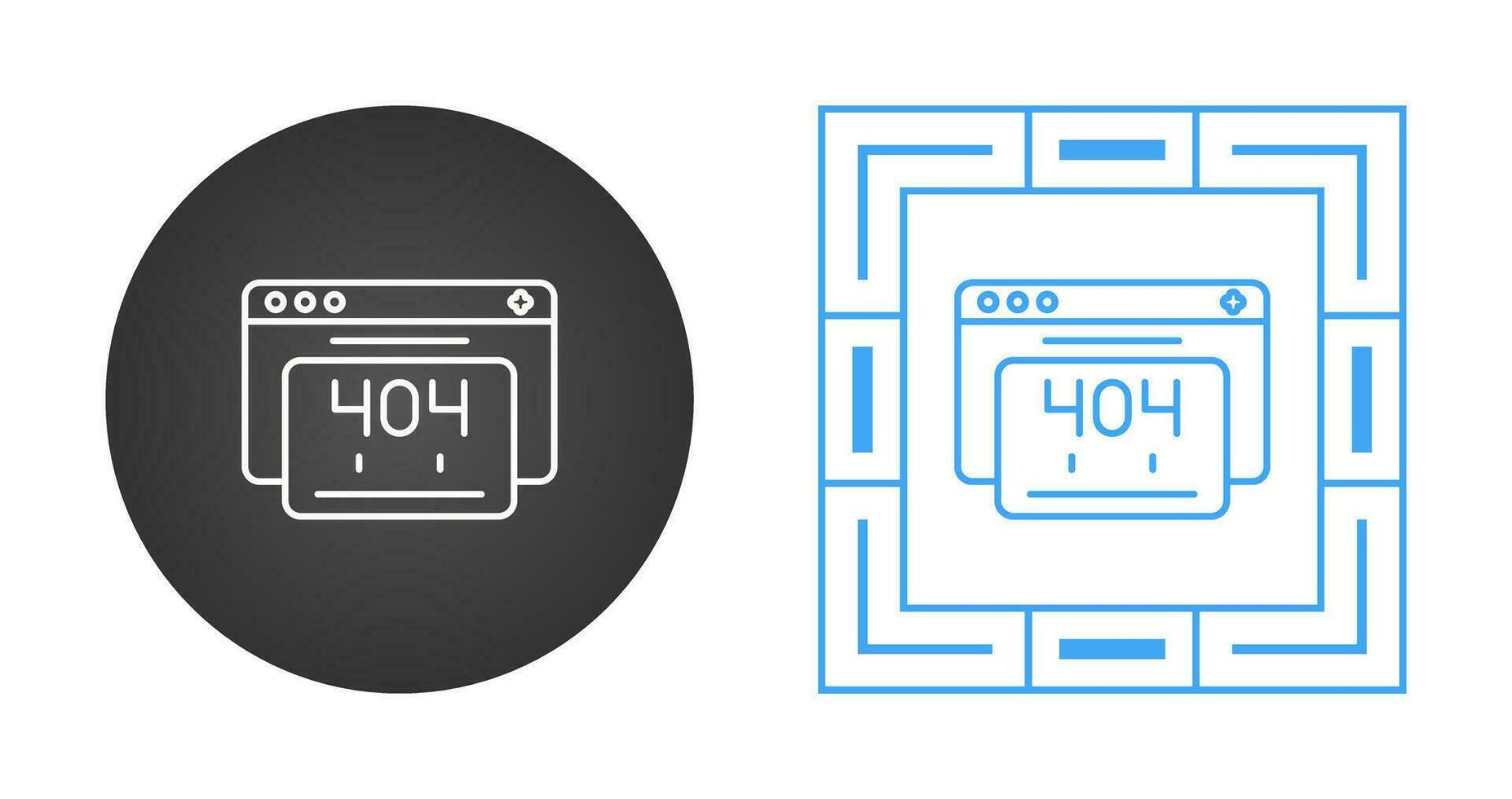 404 Error Vector Icon
