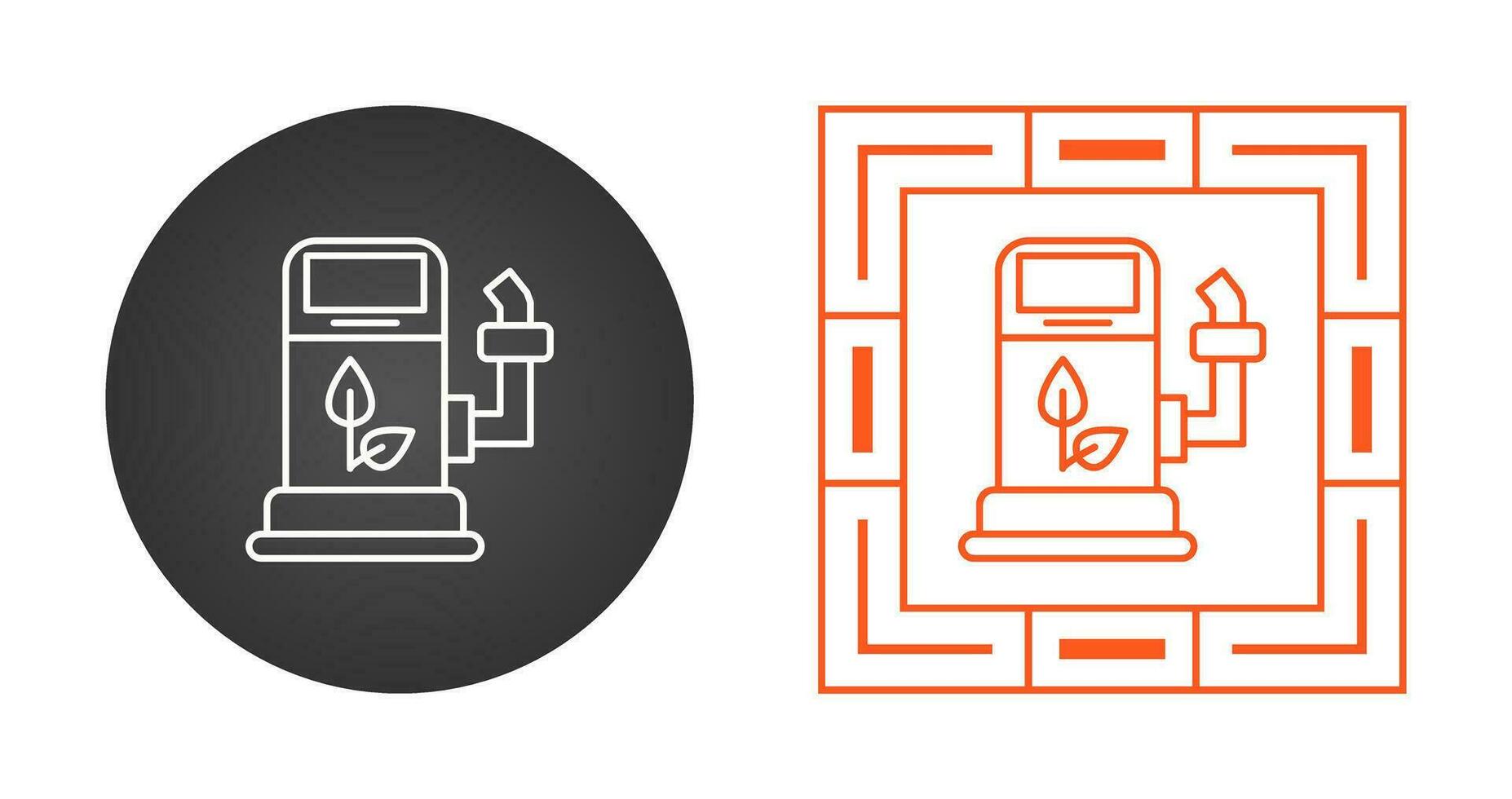 icono de vector de combustible ecológico