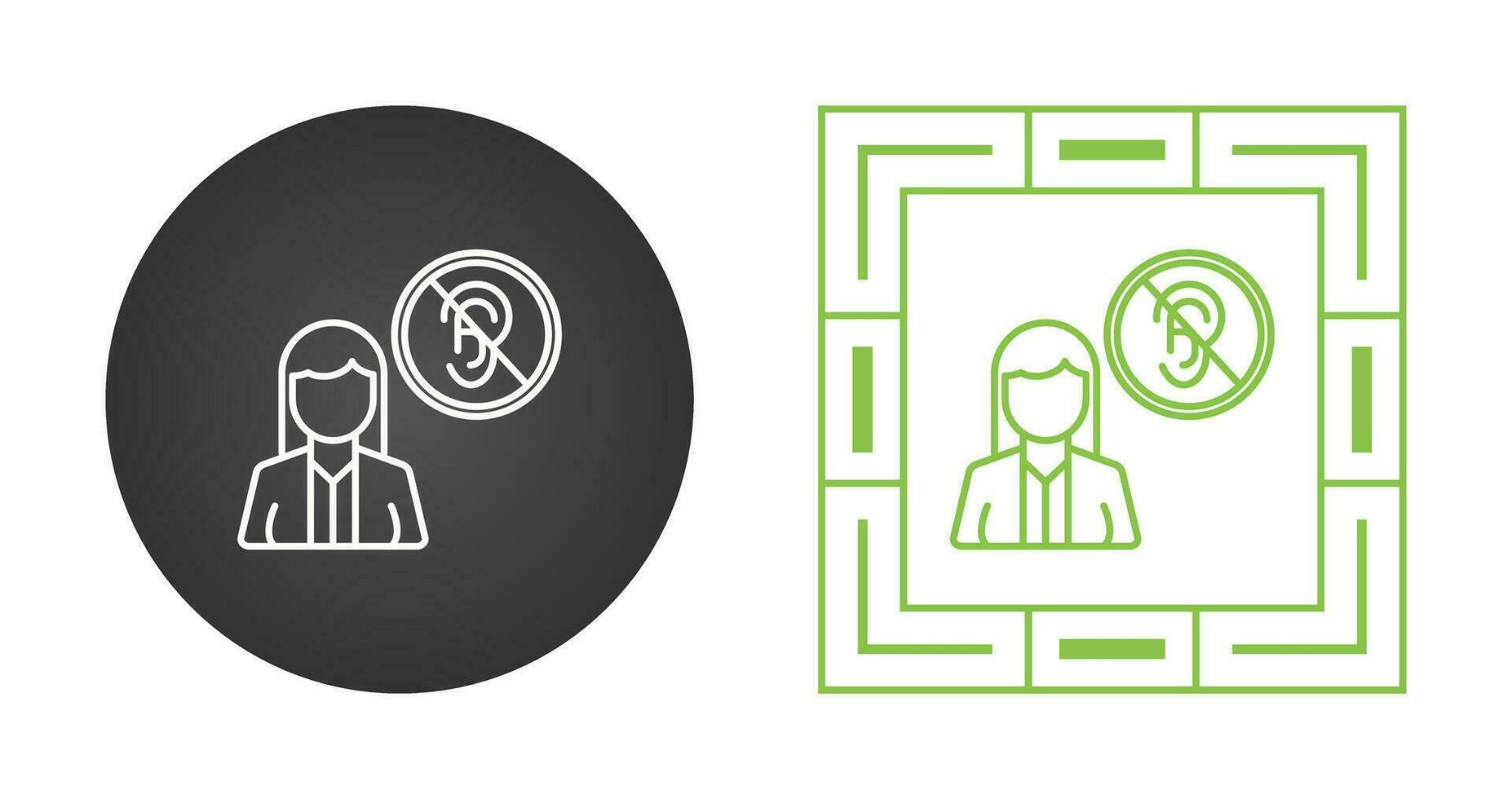Deaf Vector Icon