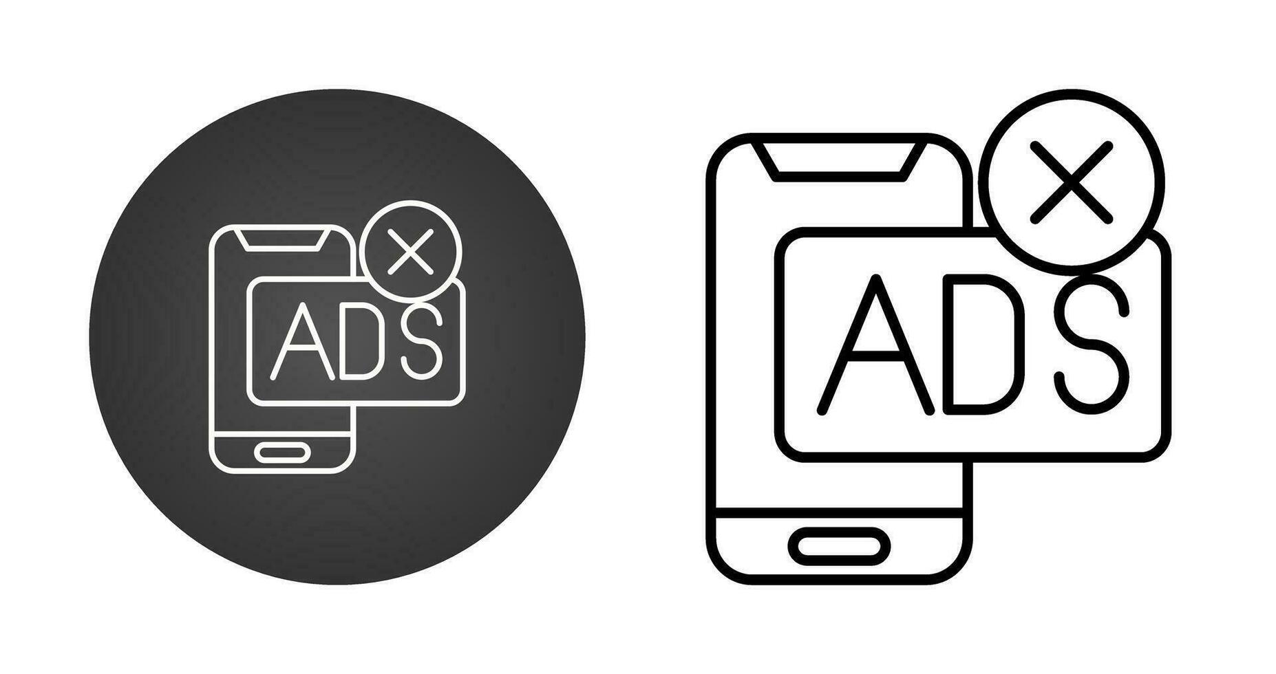 AD Block Vector Icon
