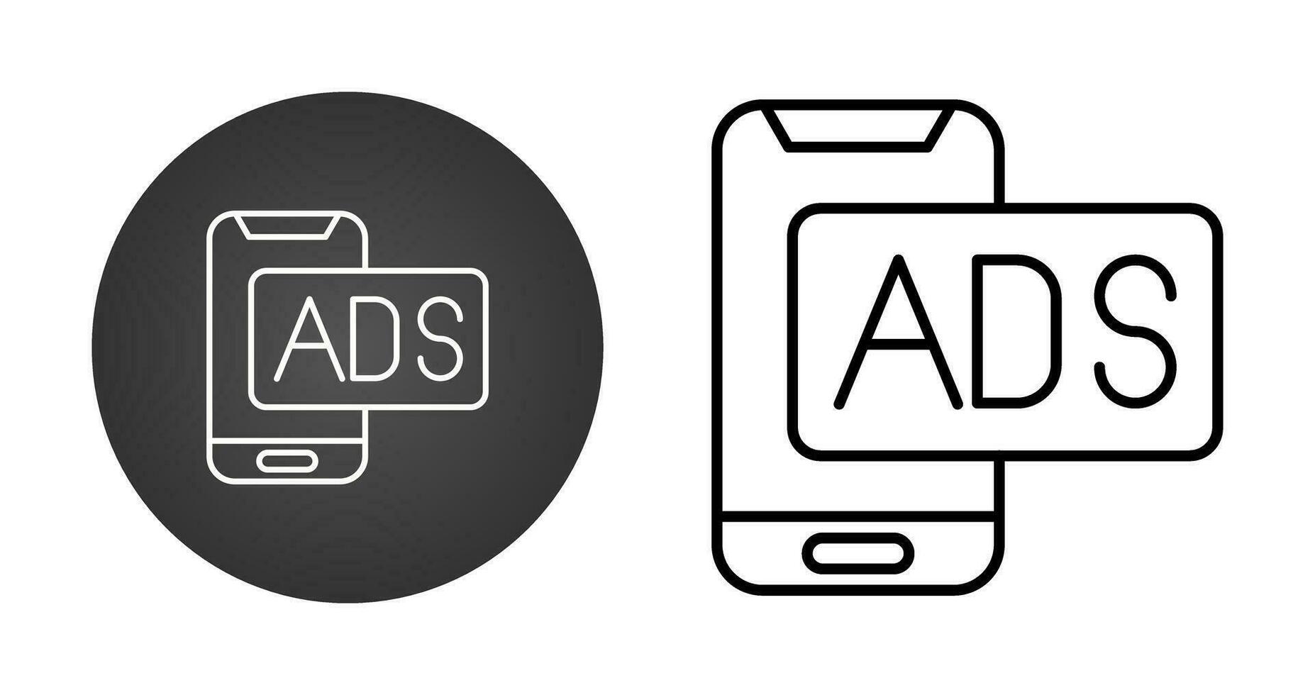 Mobile Advertising Vector Icon