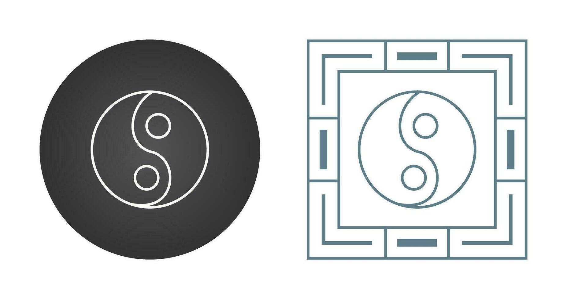 Yin Yang Vector Icon