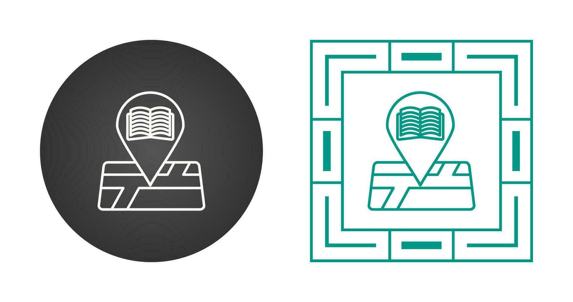 Library Location Vector Icon