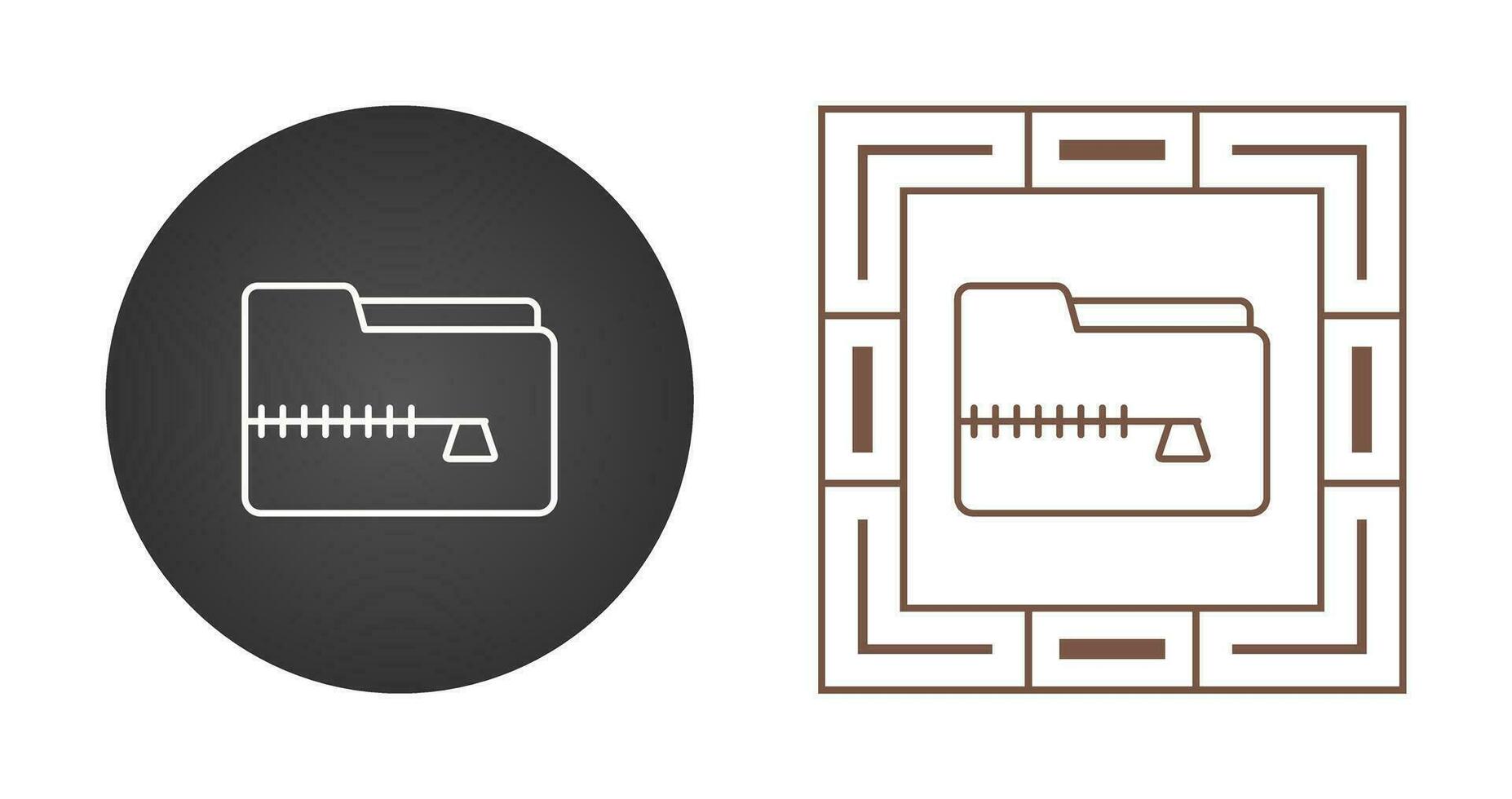 Zip File Vector Icon
