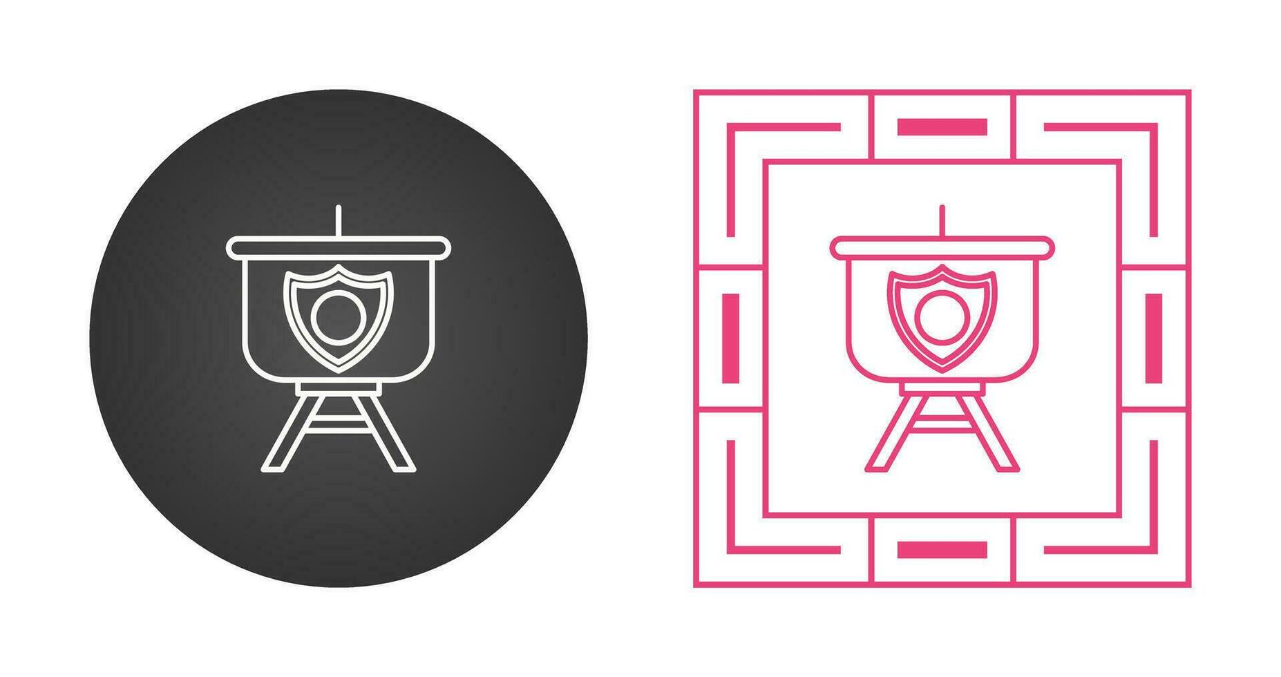 Security Presentation Vector Icon