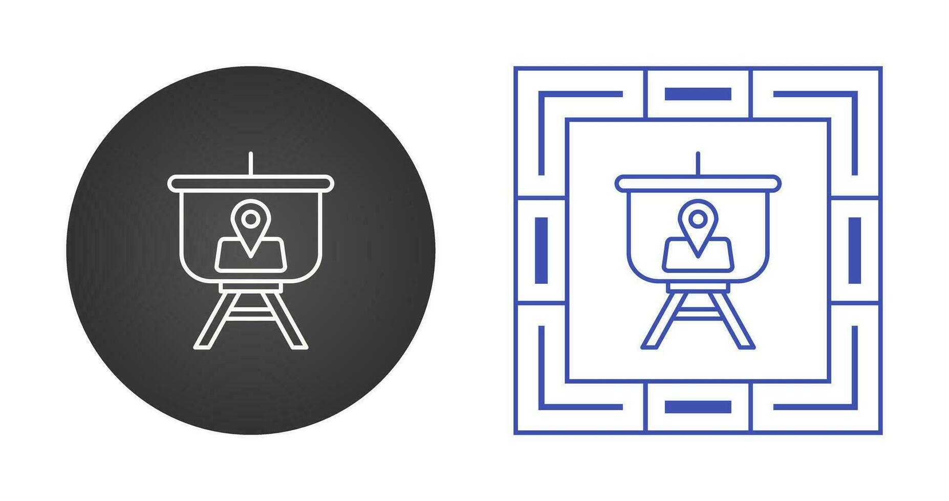 Location Presentation Vector Icon