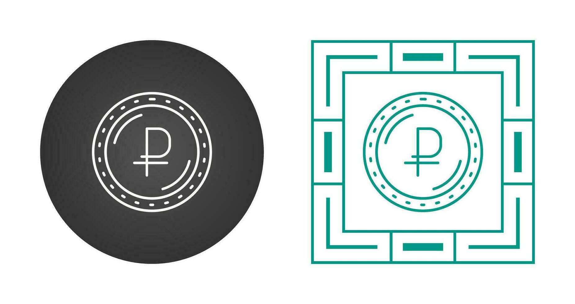 Ruble Currency Vector Icon