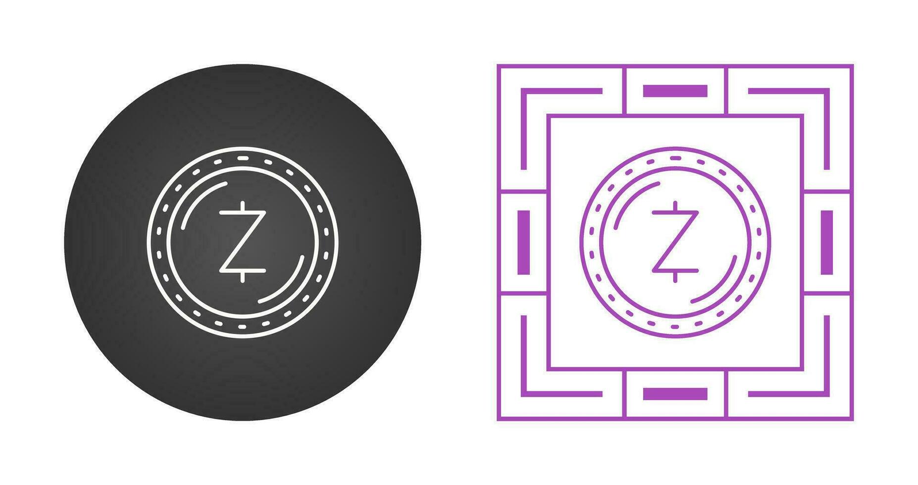 Zcash Currency Vector Icon