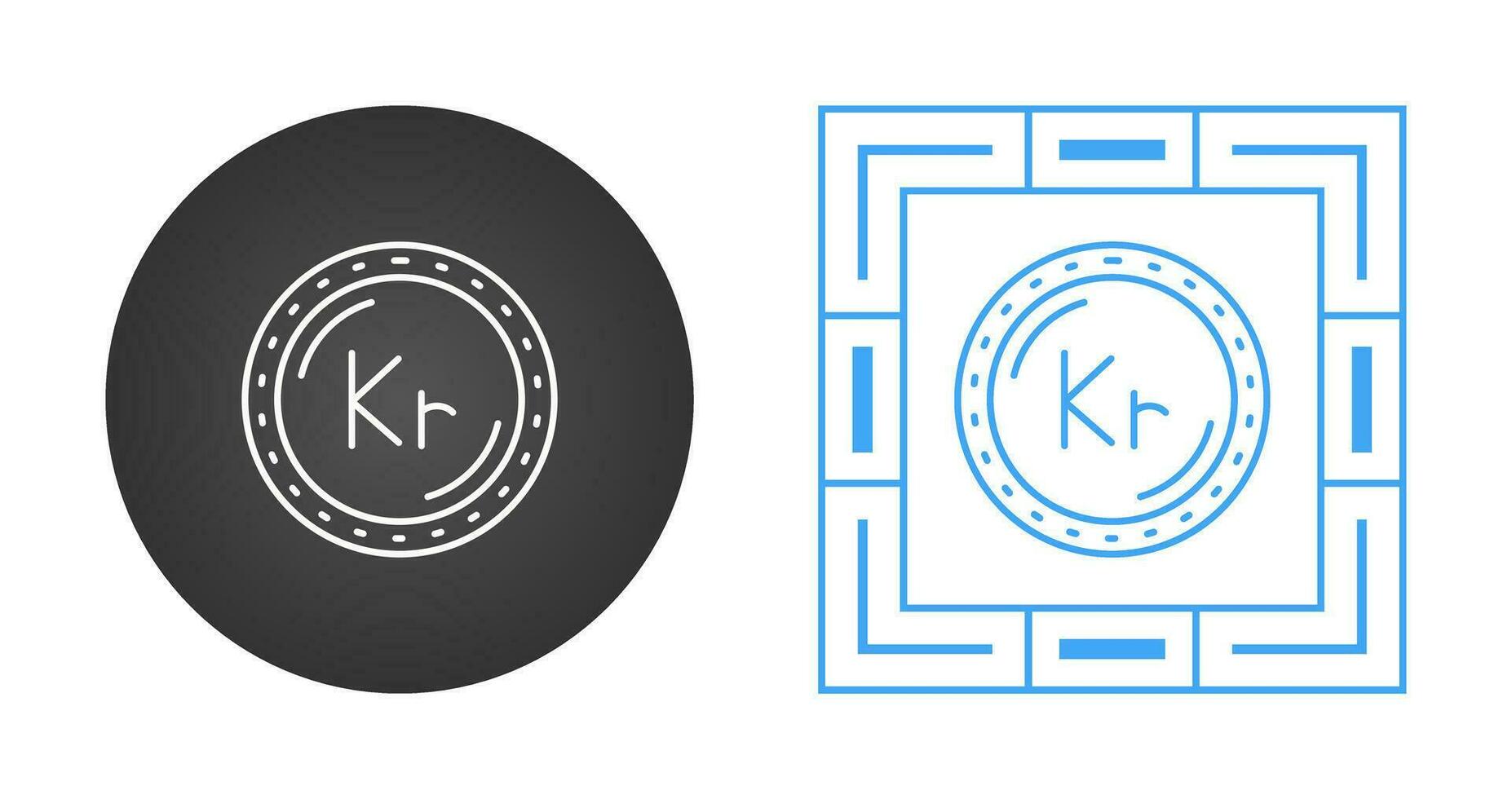 Krone Currency Vector Icon