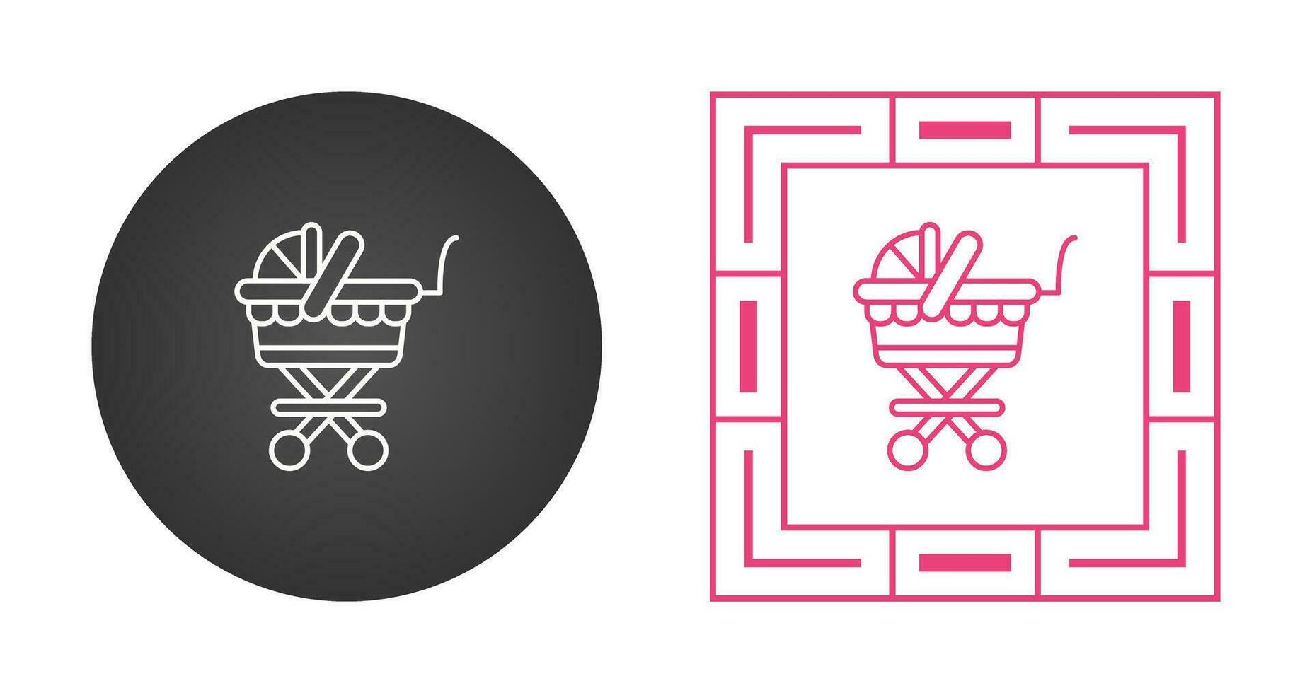 Baby Carriage Vector Icon