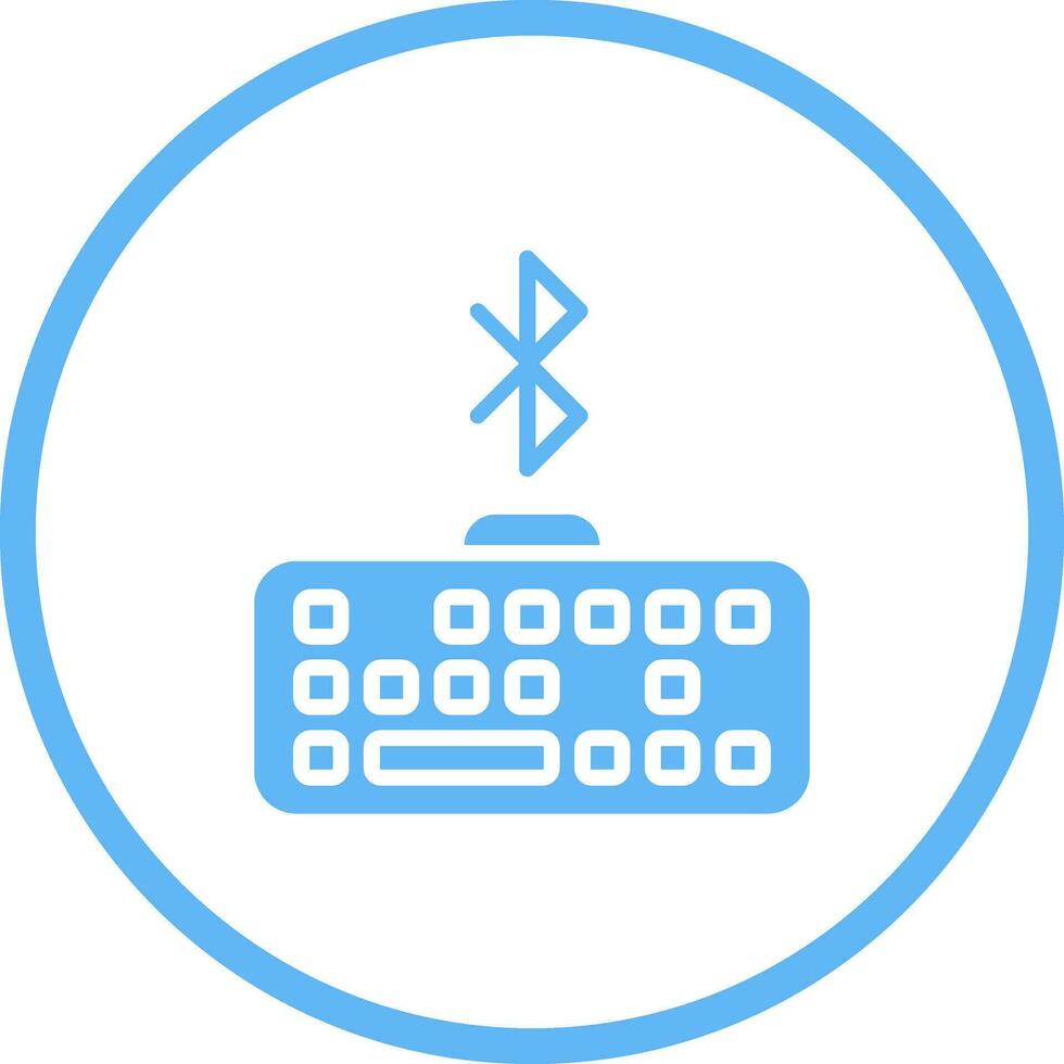Bluetooth Keyboard Vector Icon