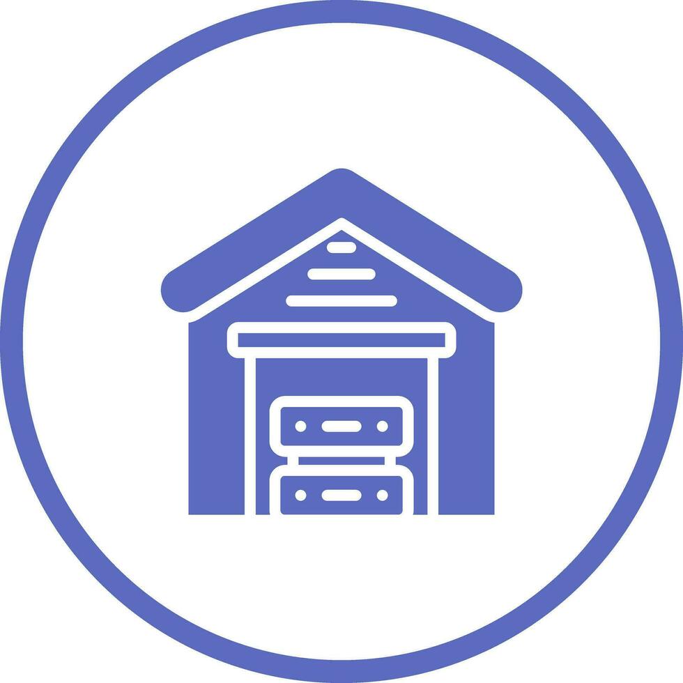 Data Warehouse Vector Icon