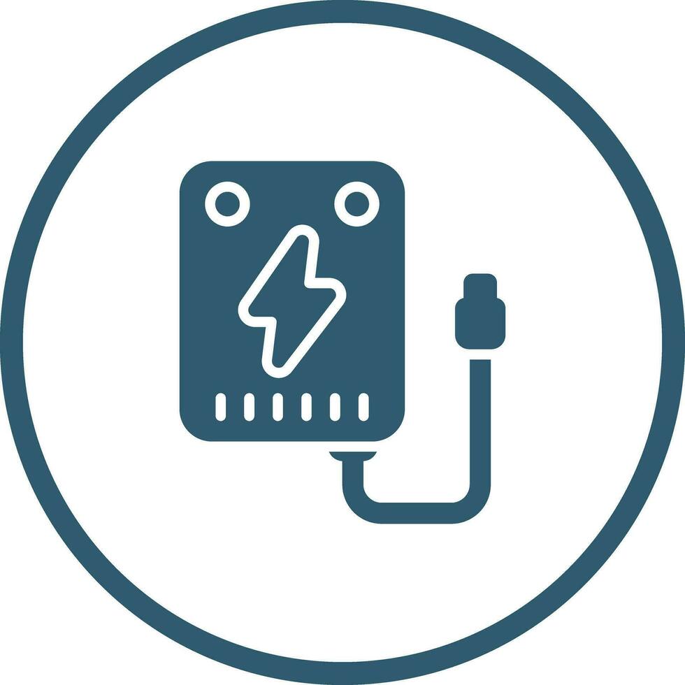 Portable charger Vector Icon