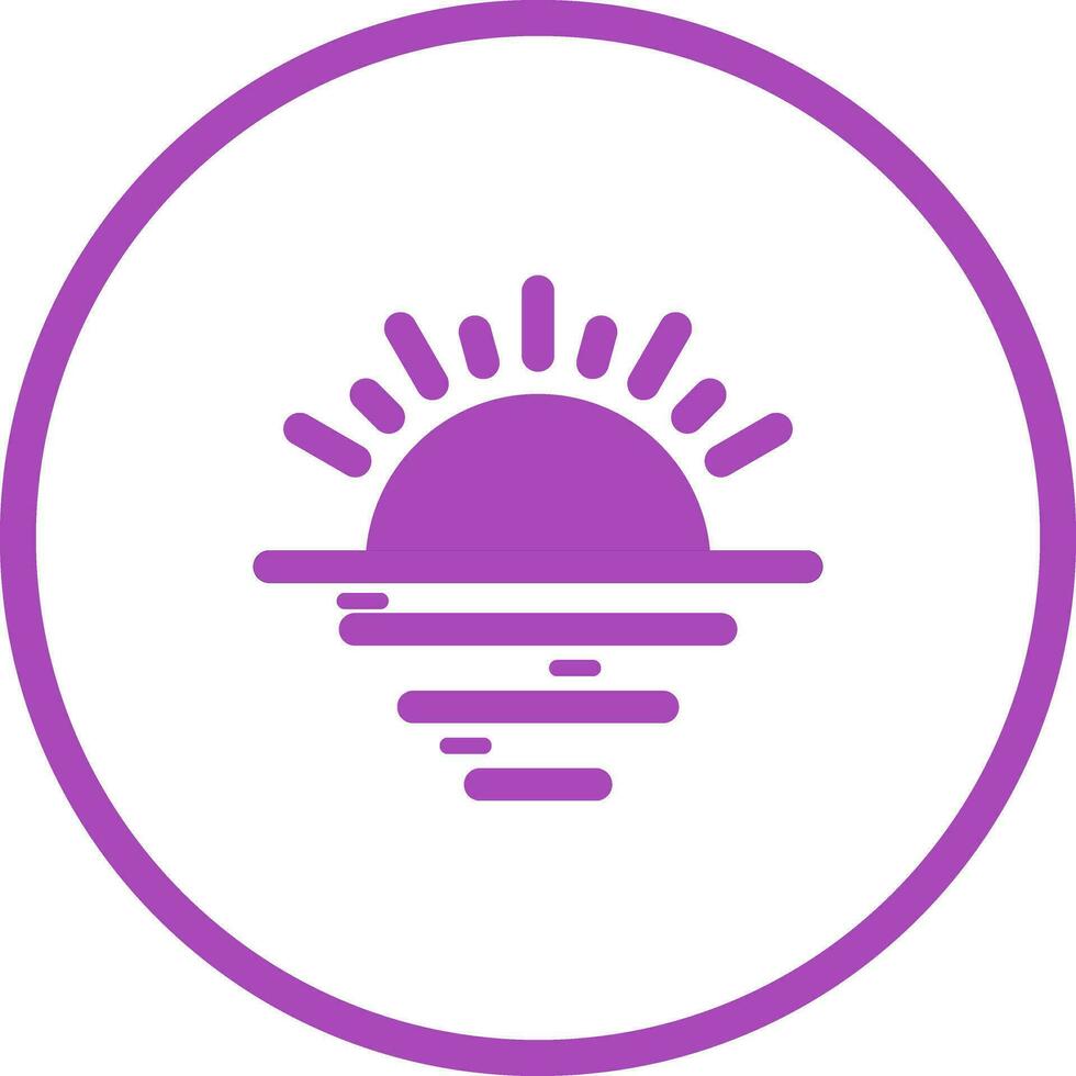 Sunset Vector Icon
