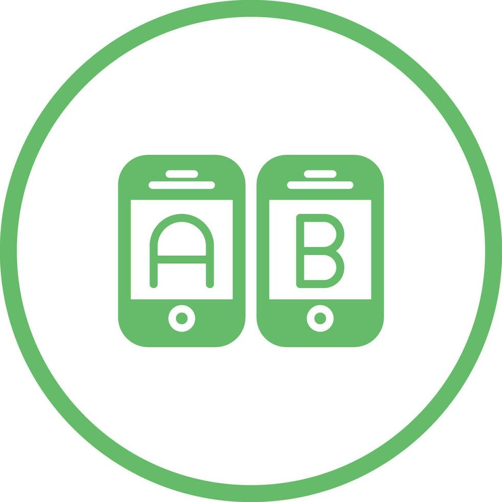A B Testing Vector Icon