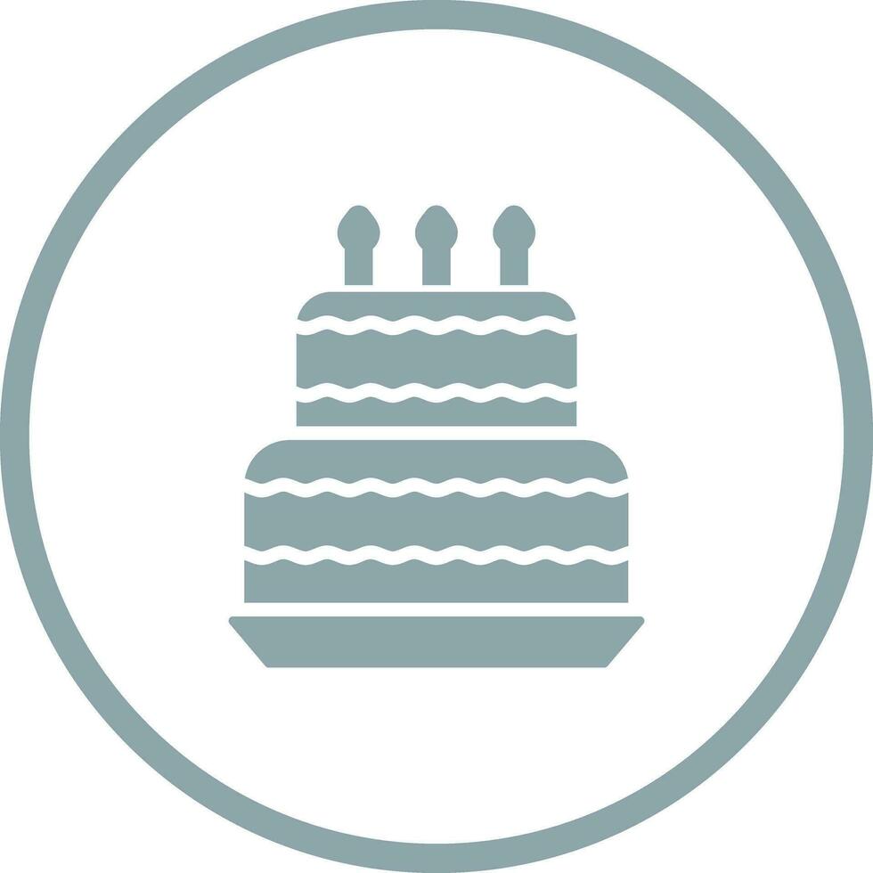 Birthday cake Vector Icon