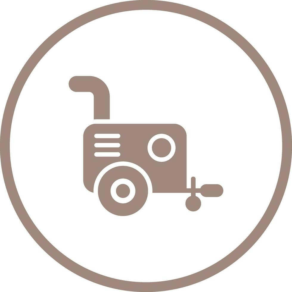 Portable air compressor Vector Icon