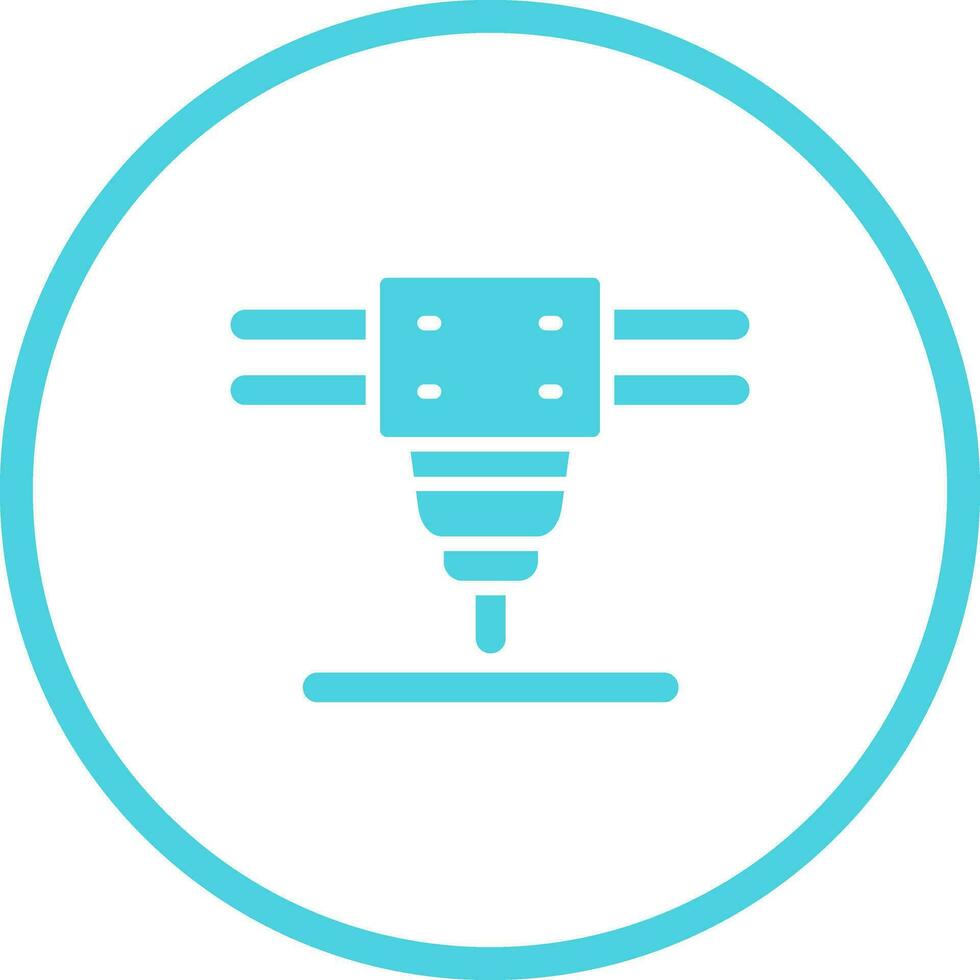 Laser Cutting Machine Vector Icon