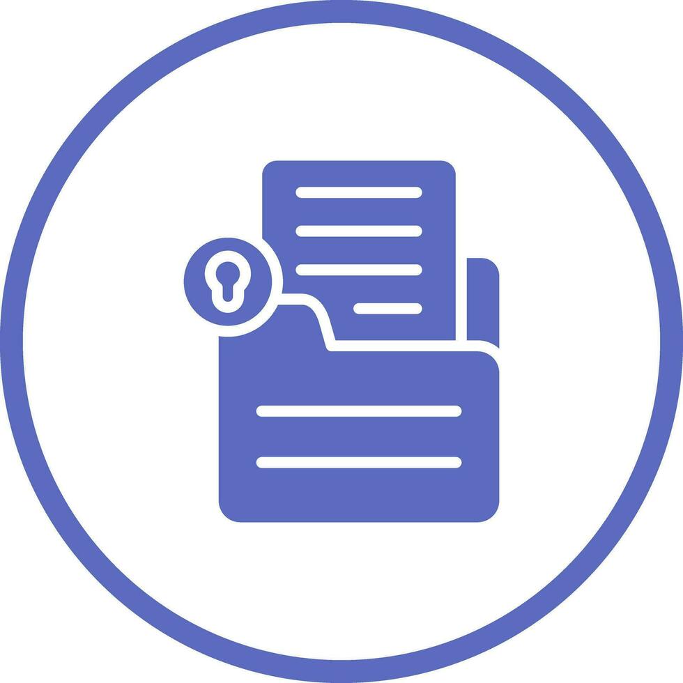 Document Lock Vector Icon