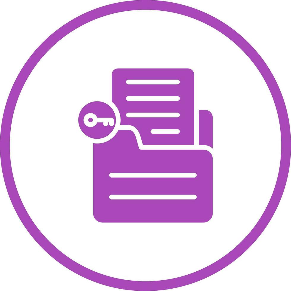 Document Unlock Vector Icon