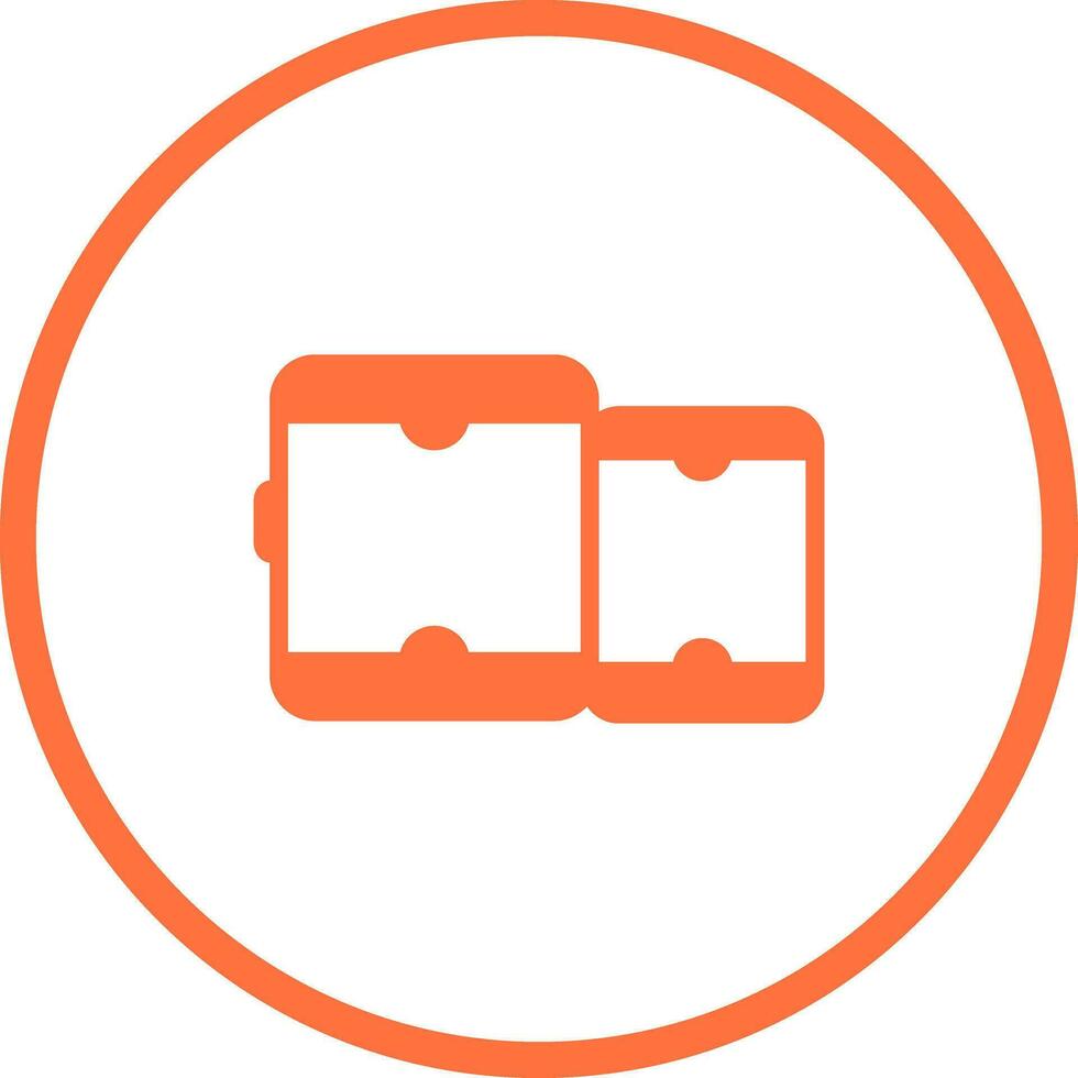 Tablet with smartphone Vector Icon