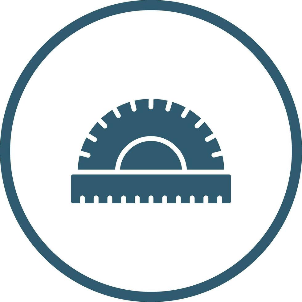 Protractor Vector Icon