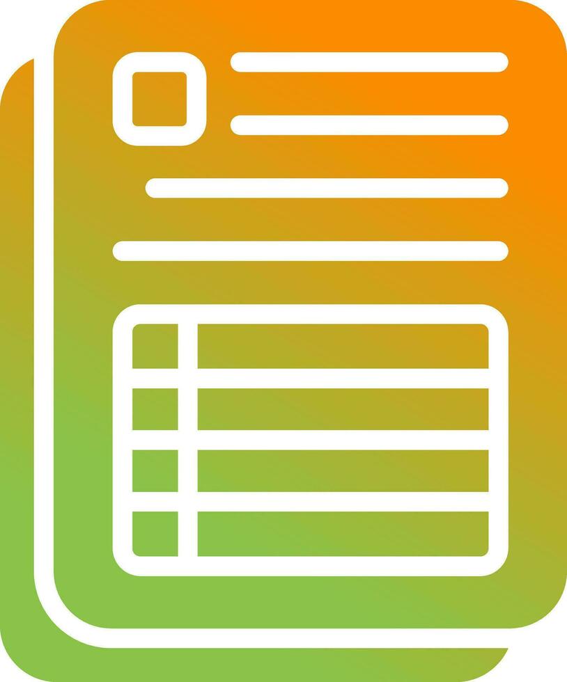 Spreadsheet Vector Icon
