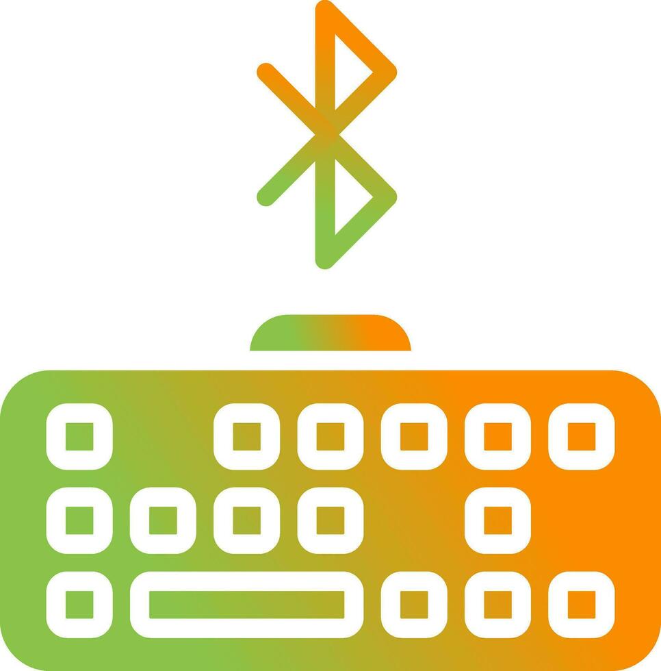 Bluetooth Keyboard Vector Icon