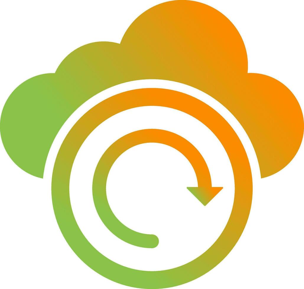 Cloud Backup Vector Icon