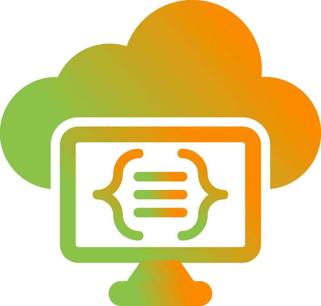 Serverless Computing Vector Icon