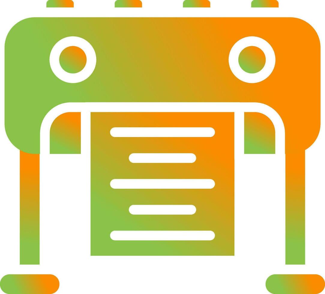 Plotter Vector Icon