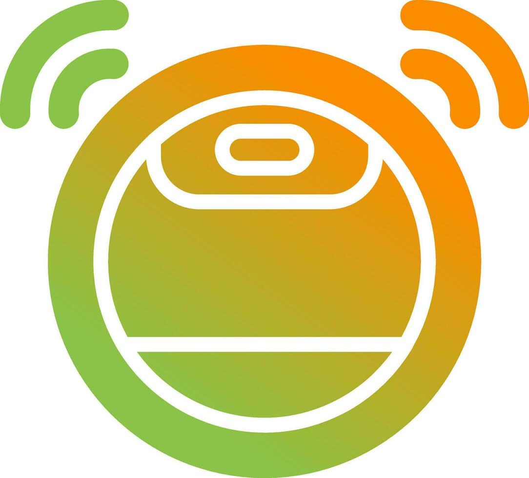 Robot Vacuum Cleaner Vector Icon
